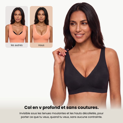 AneaGel™ – Soutien-gorge push-up sans armature col V