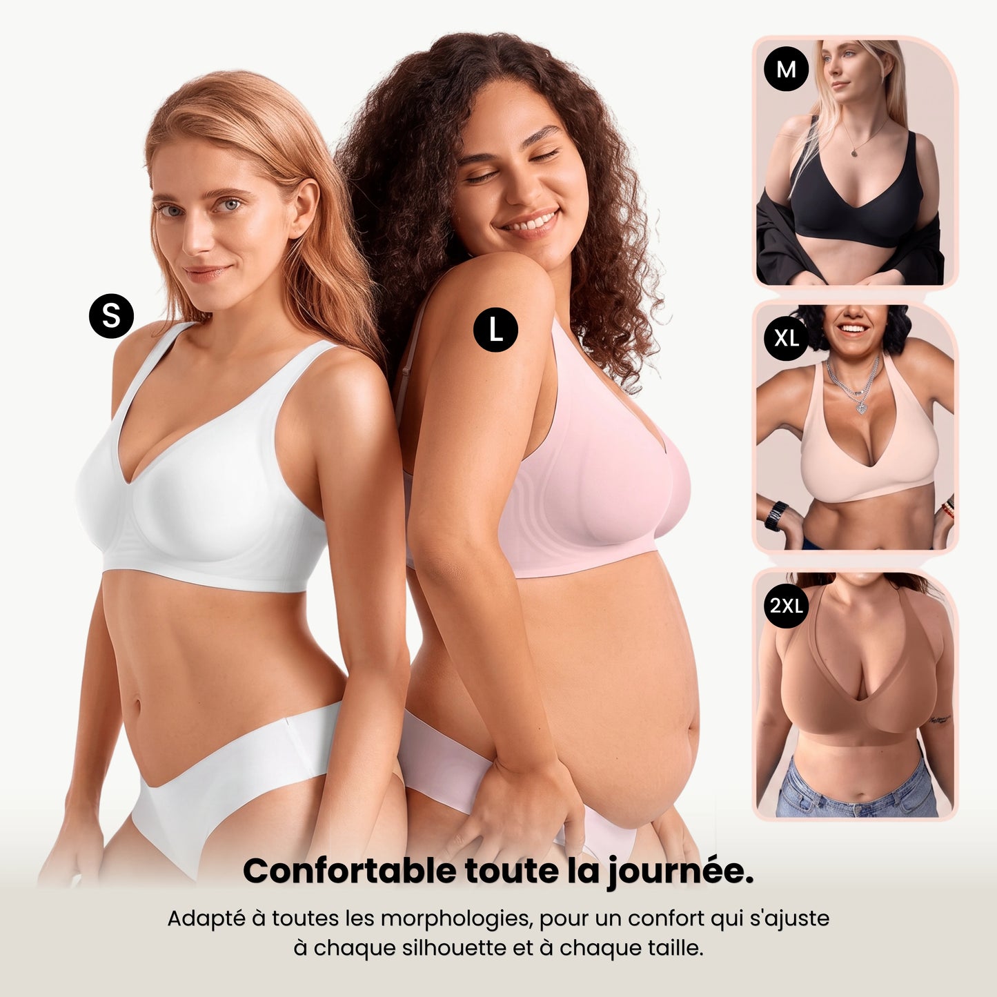 AneaGel™ – Soutien-gorge push-up sans armature col V