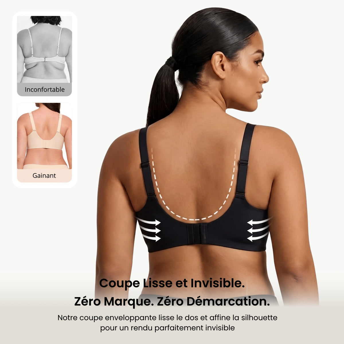 AneaGel™ – Soutien-gorge push-up sans armature col V
