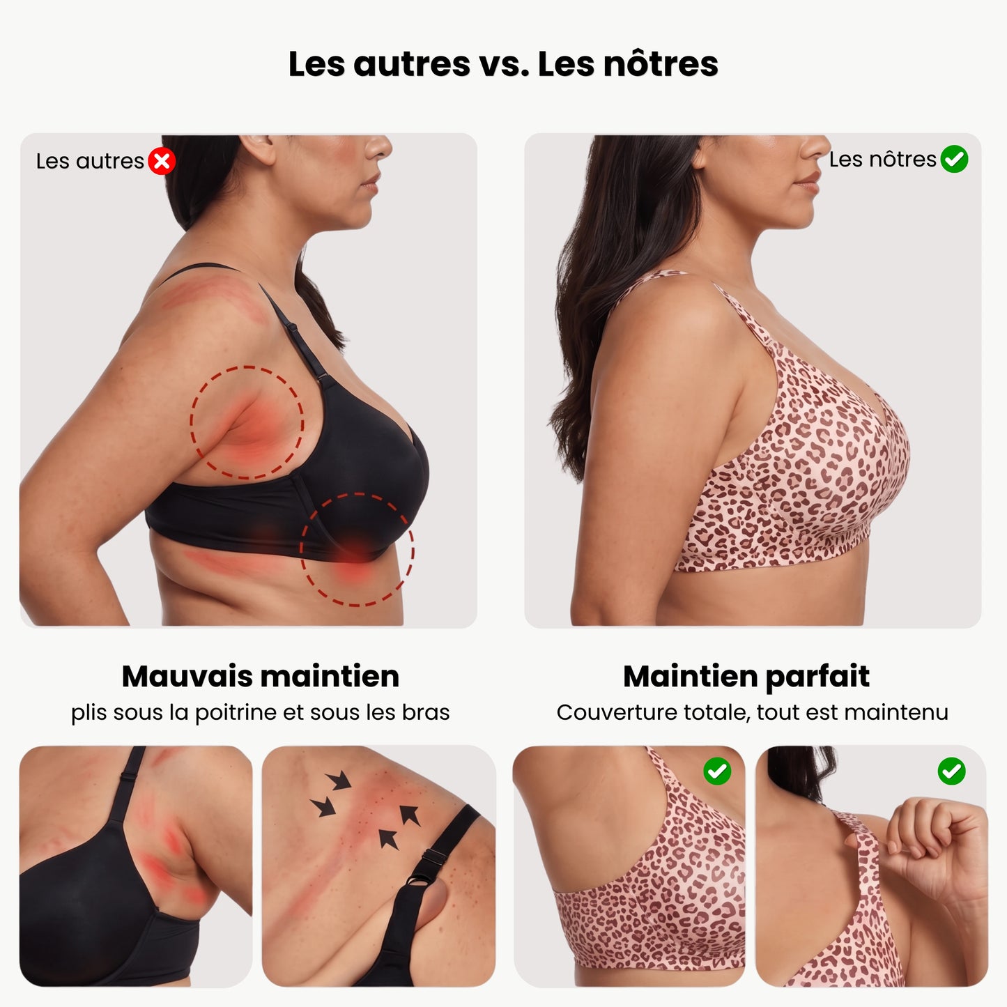 AneaGel™ – Soutien-gorge push-up sans armature col V